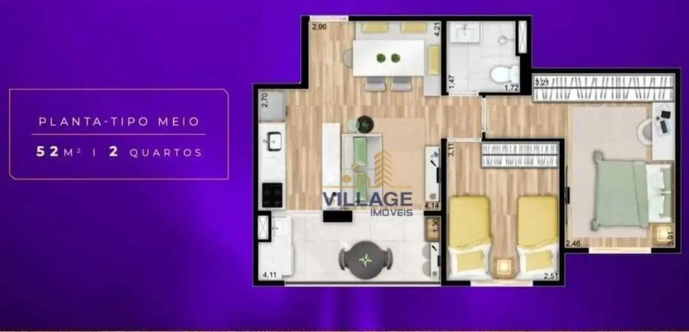 Apartamento com 2 quartos à venda e para alugar, 52m2 em Alphaville Empresarial, Barueri - SP - imagem 2 Foto 2 de Apartamento com 2 quartos à venda e para alugar, 52m2 em Alphaville Empresarial, Barueri - SP