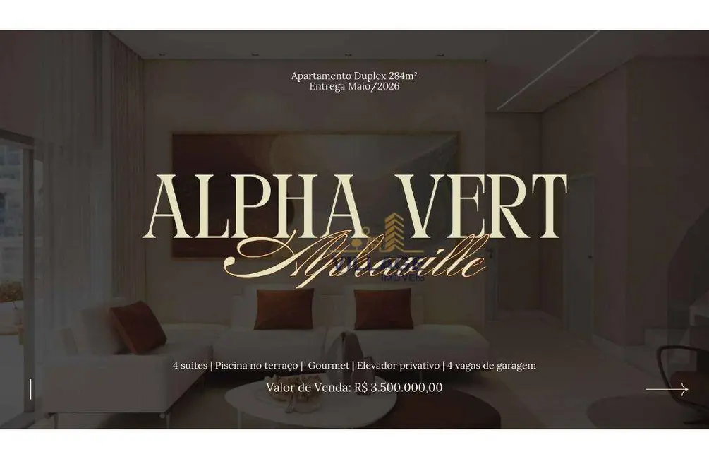 Apartamento com 4 quartos à venda, 284m2 em Tamboré, Barueri - SP - imagem 2 Foto 2 de Apartamento com 4 quartos à venda, 284m2 em Tamboré, Barueri - SP