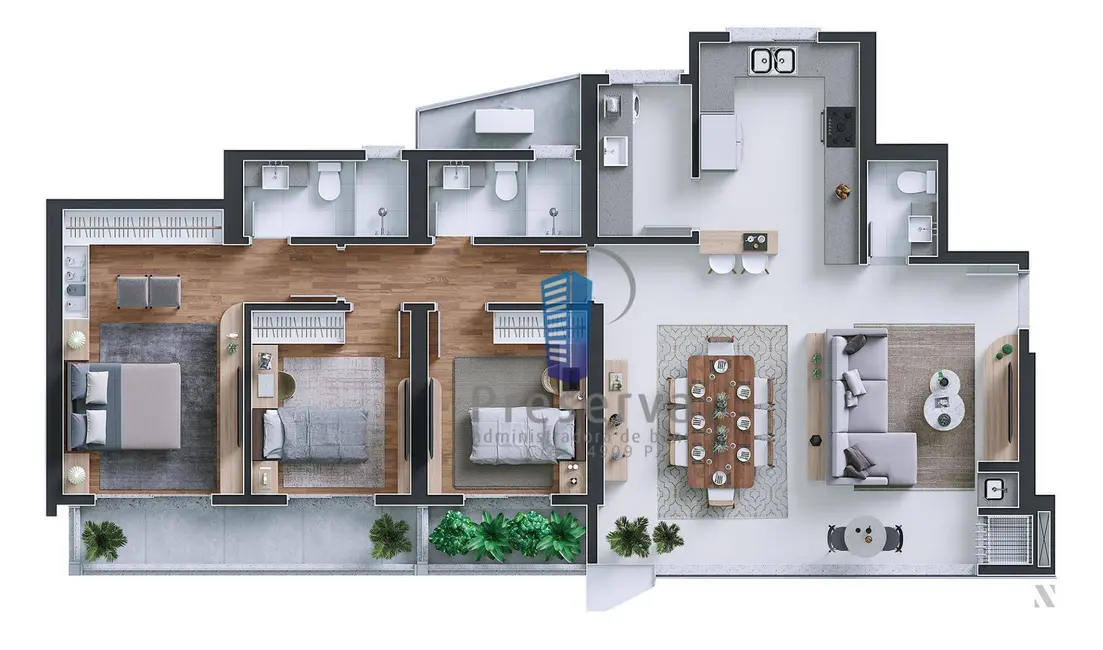 Foto 2 de Apartamento com 3 quartos à venda, 131m2 em Centro, Itajai - SC