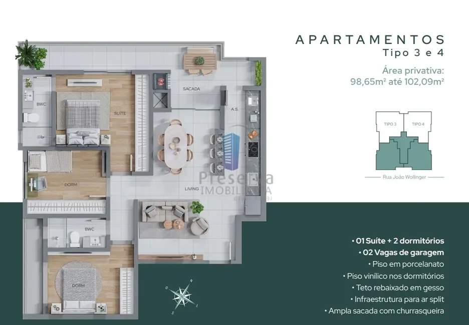 Apartamento com 2 quartos à venda, 89m2 em Fazenda, Itajai - SC - imagem 9 Foto 9 de Apartamento com 2 quartos à venda, 89m2 em Fazenda, Itajai - SC