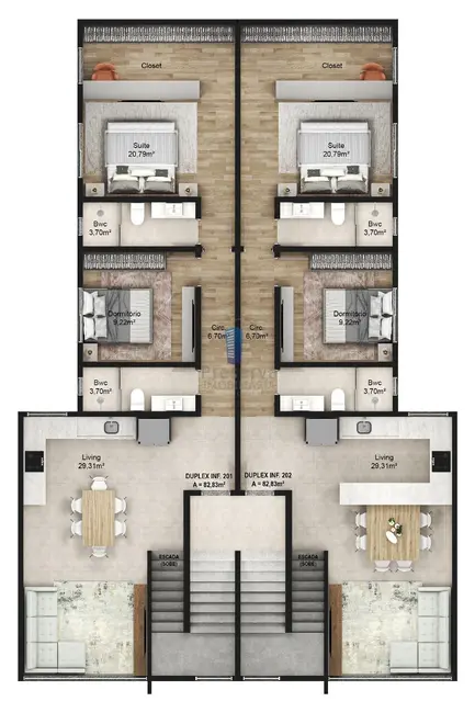 Foto 6 de Apartamento com 2 quartos à venda, 91m2 em Fazenda, Itajai - SC