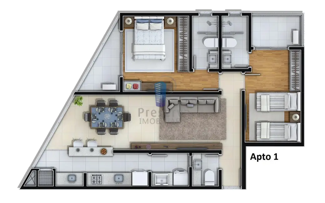 Foto 2 de Apartamento com 2 quartos à venda, 79m2 em Fazenda, Itajai - SC