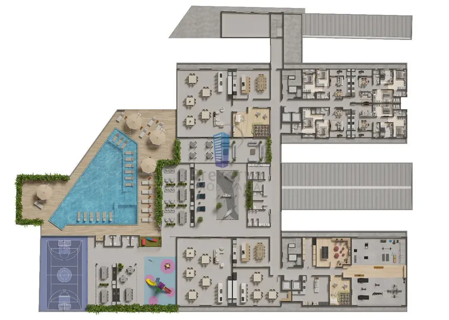 Apartamento com 2 quartos à venda, 66m2 em Cordeiros, Itajai - SC - imagem 5 Foto 5 de Apartamento com 2 quartos à venda, 66m2 em Cordeiros, Itajai - SC
