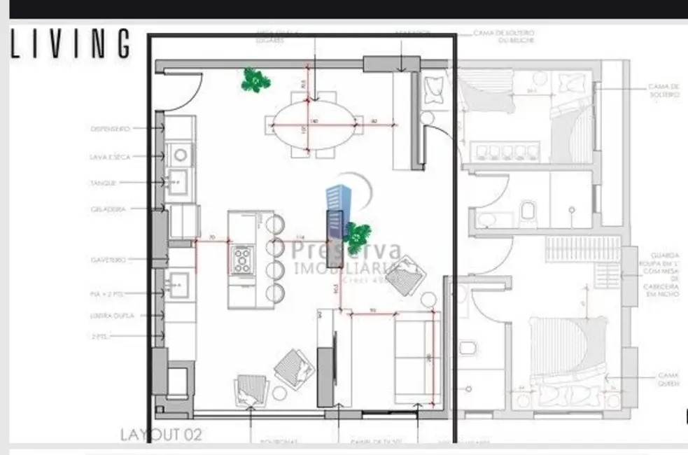 Foto 3 de Apartamento com 3 quartos à venda, 80m2 em Carvalho, Itajai - SC
