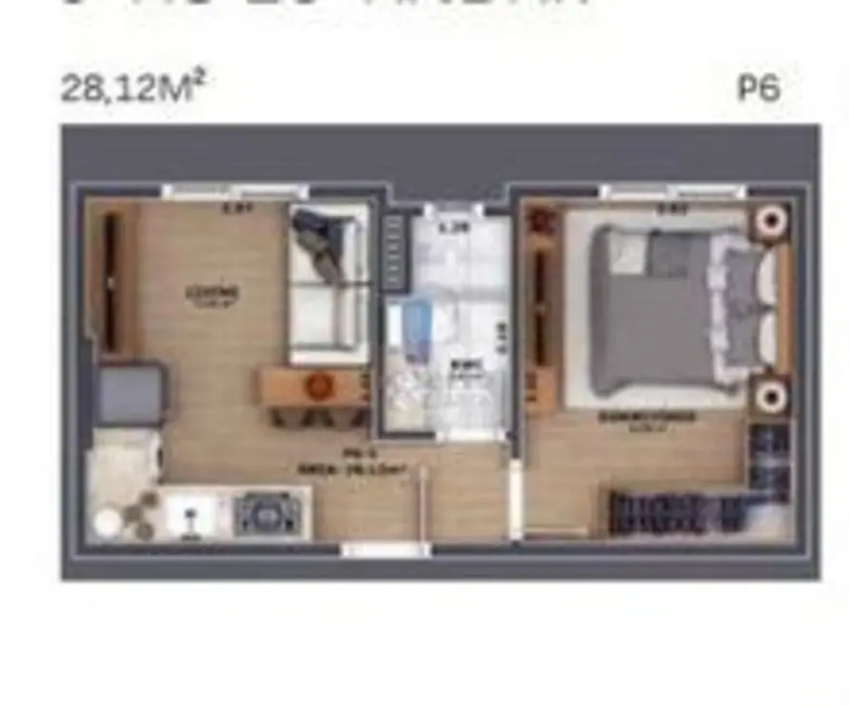 Foto 5 de Apartamento com 1 quarto à venda, 28m2 em Centro, Itajai - SC