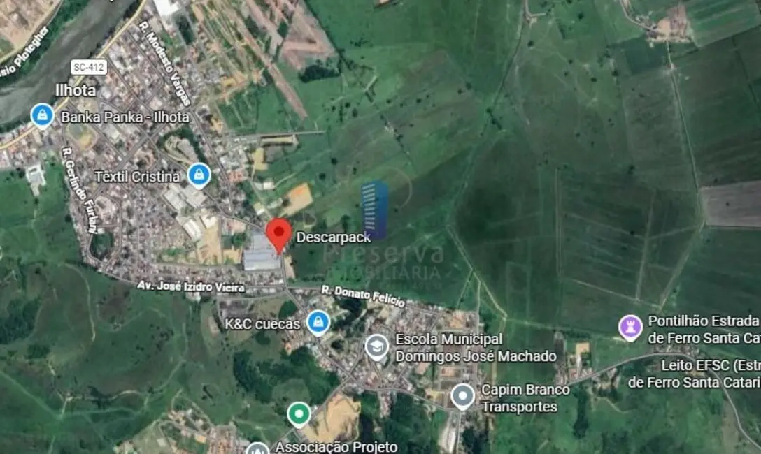 Foto 1 de Terreno / Lote para alugar, 130000m2 em Centro, Ilhota - SC