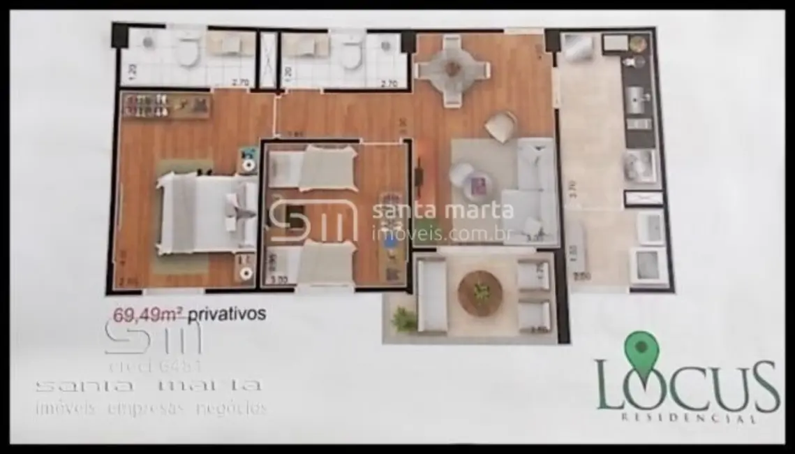 Foto 1 de Apartamento com 2 quartos à venda, 190m2 em Lorena - SP