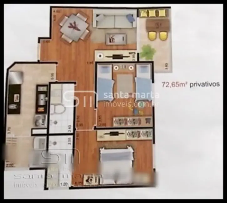 Apartamento com 2 quartos à venda, 300m2 em Lorena - SP - imagem 2 Foto 2 de Apartamento com 2 quartos à venda, 300m2 em Lorena - SP