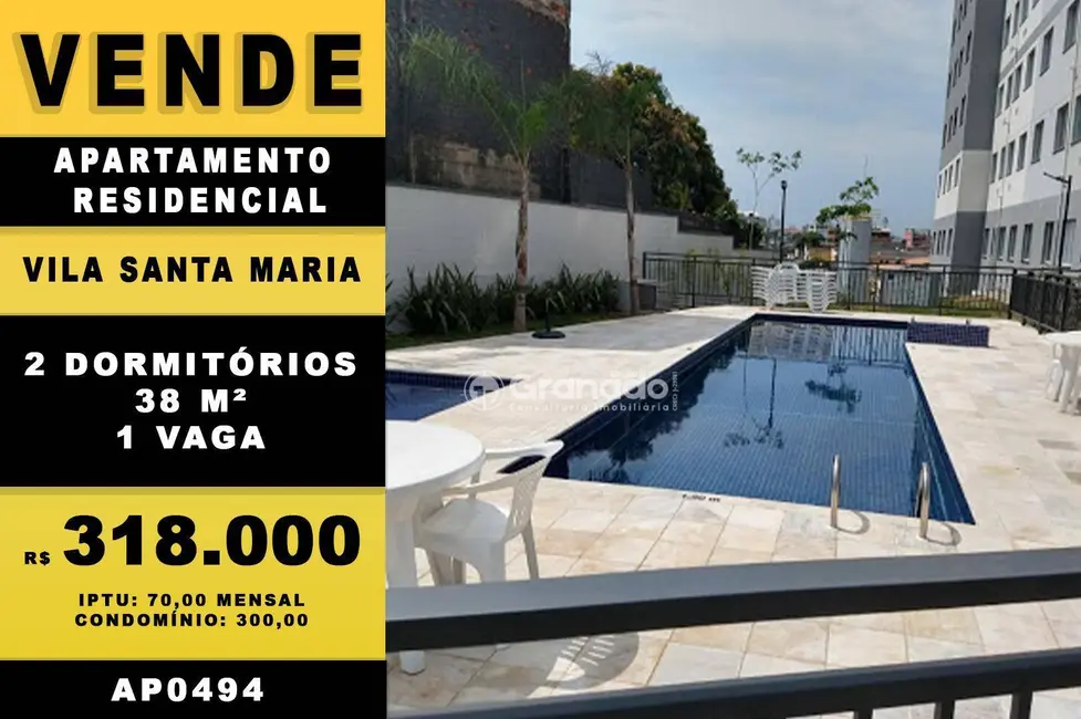 Foto 1 de Apartamento com 2 quartos à venda, 38m2 em Vila Santa Maria, São Paulo - SP