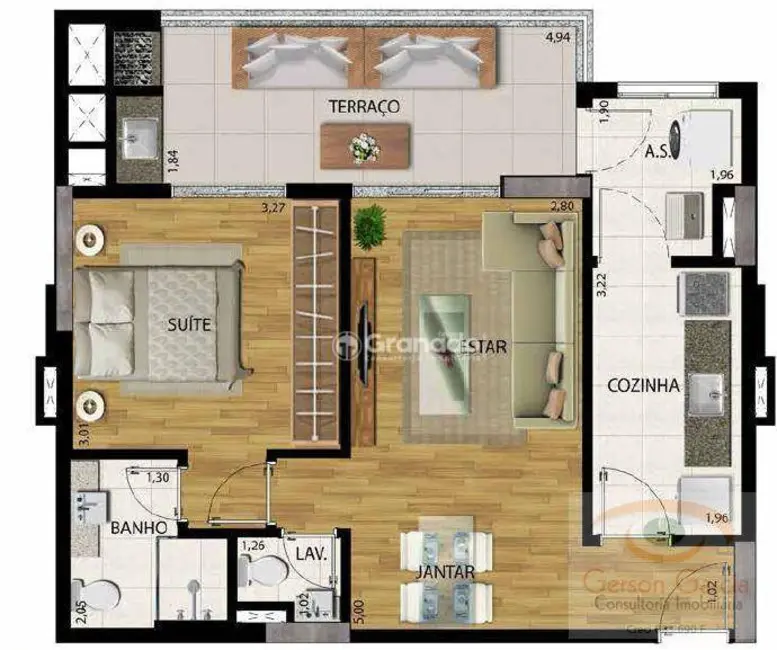 Foto 2 de Apartamento com 1 quarto à venda, 60m2 em Santana, São Paulo - SP
