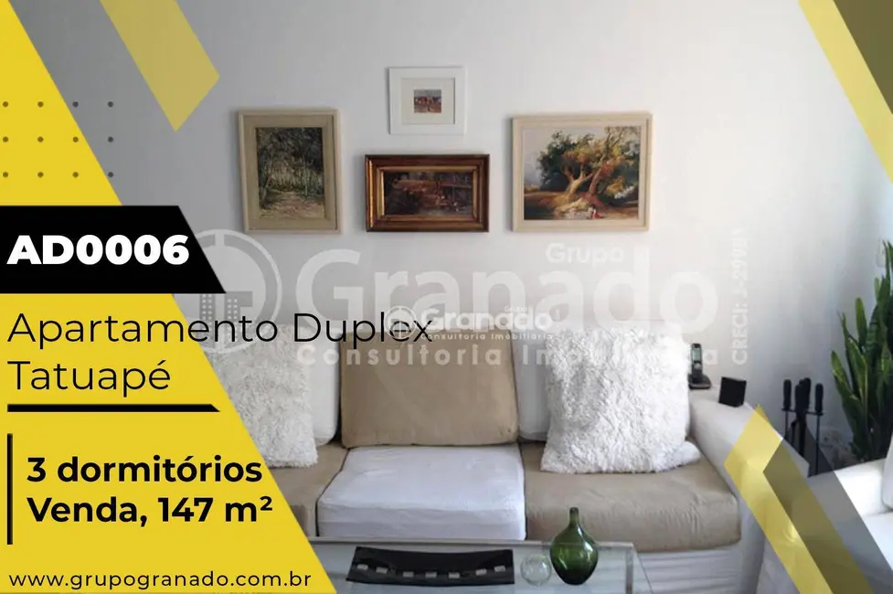 Foto 1 de Apartamento com 3 quartos à venda, 147m2 em Tatuapé, São Paulo - SP