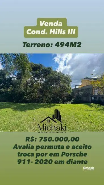 Terreno / Lote à venda, 493m2 em Jardim Imperial Hills III, Aruja - SP - imagem 1 Foto 1 de Terreno / Lote à venda, 493m2 em Jardim Imperial Hills III, Aruja - SP
