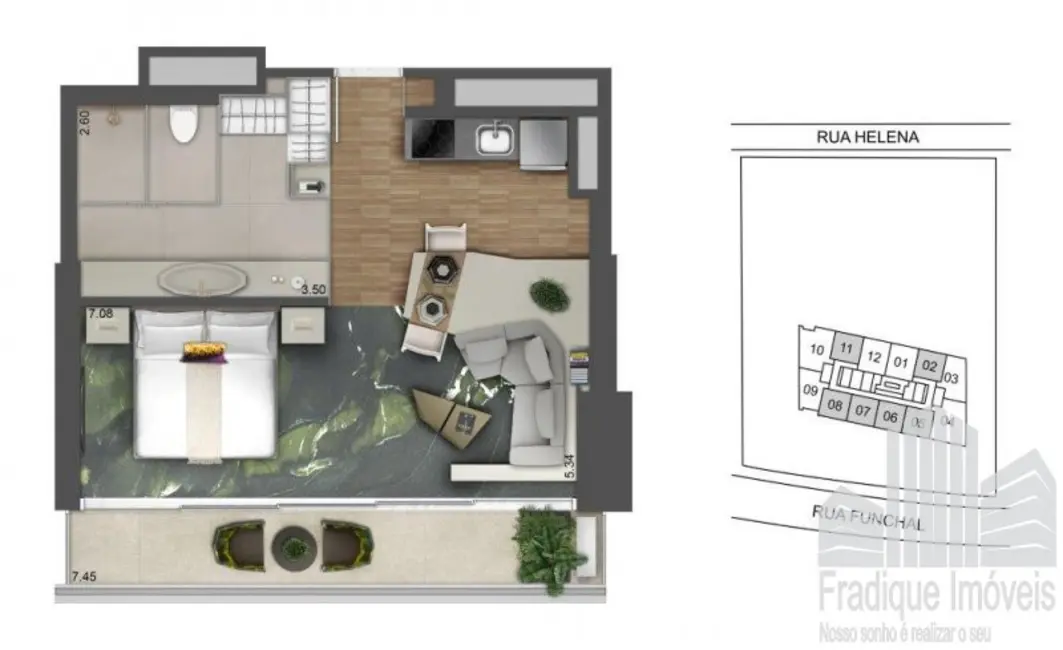 Foto 8 de Apartamento com 1 quarto à venda, 68m2 em Vila Olímpia, São Paulo - SP