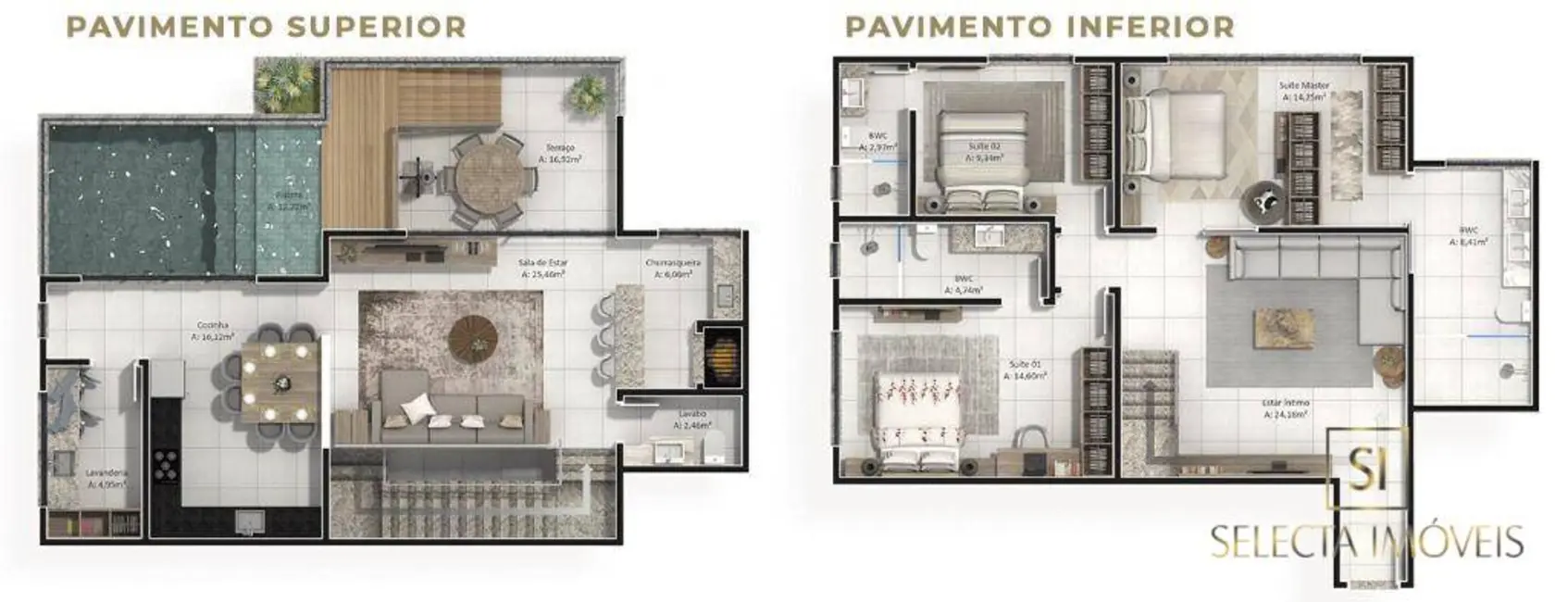 Foto 3 de Cobertura com 4 quartos à venda, 430m2 em Itajai - SC