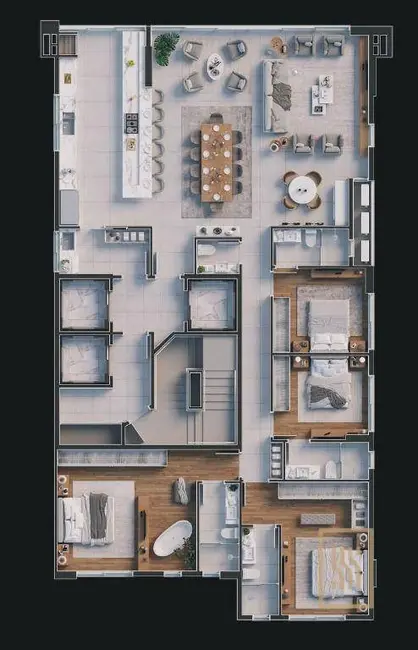 Foto 2 de Apartamento com 4 quartos à venda, 365m2 em Centro, Balneario Camboriu - SC