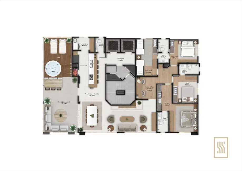 Foto 6 de Apartamento com 3 quartos à venda, 212m2 em Centro, Balneario Camboriu - SC