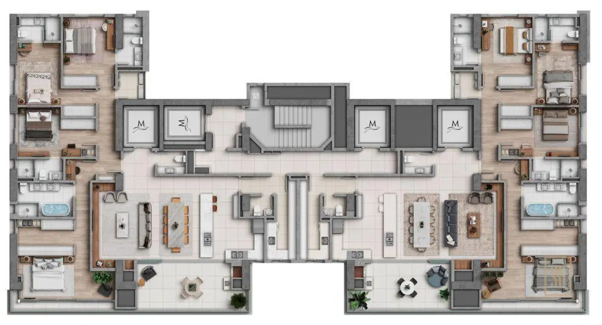 Apartamento com 4 quartos à venda, 244m2 em Centro, Balneario Camboriu - SC - imagem 4 Foto 4 de Apartamento com 4 quartos à venda, 244m2 em Centro, Balneario Camboriu - SC