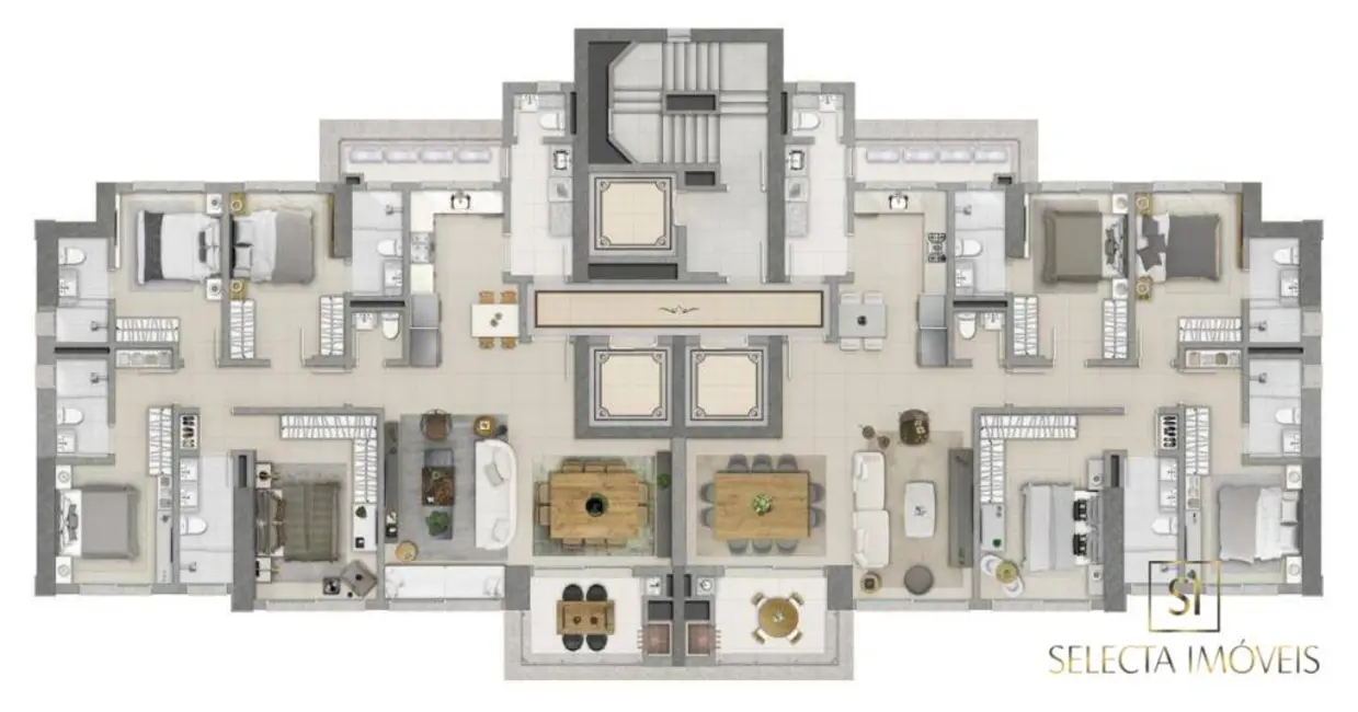 Foto 5 de Apartamento com 4 quartos à venda, 312m2 em Centro, Balneario Camboriu - SC