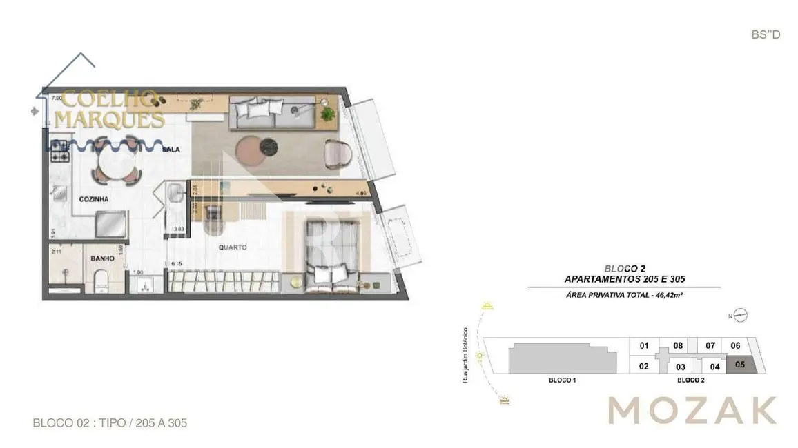Apartamento com 1 quarto à venda, 40m2 em Jardim Botânico, Rio De Janeiro - RJ - imagem 4 Foto 4 de Apartamento com 1 quarto à venda, 40m2 em Jardim Botânico, Rio De Janeiro - RJ