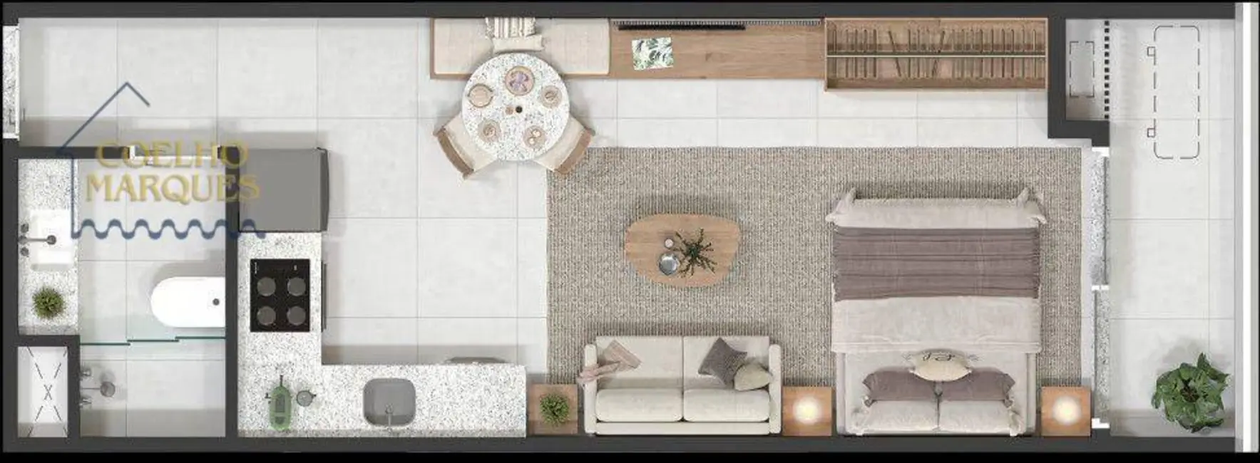 Foto 2 de Kitnet com 1 quarto à venda, 34m2 em Gávea, Rio De Janeiro - RJ