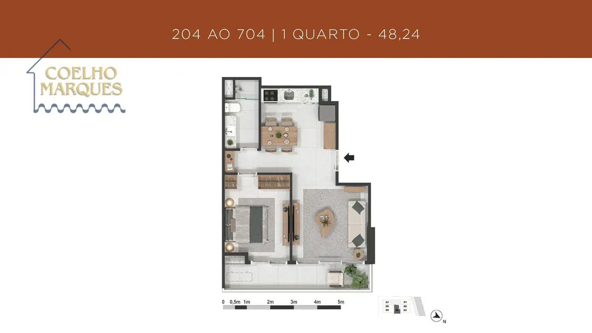 Foto 8 de Apartamento com 1 quarto à venda, 39m2 em Gávea, Rio De Janeiro - RJ