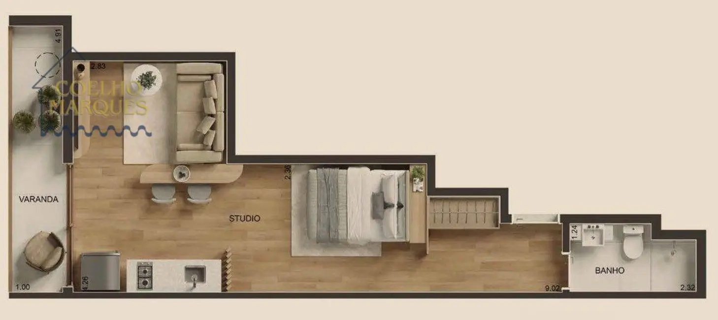 Foto 6 de Apartamento com 1 quarto à venda, 41m2 em Copacabana, Rio De Janeiro - RJ