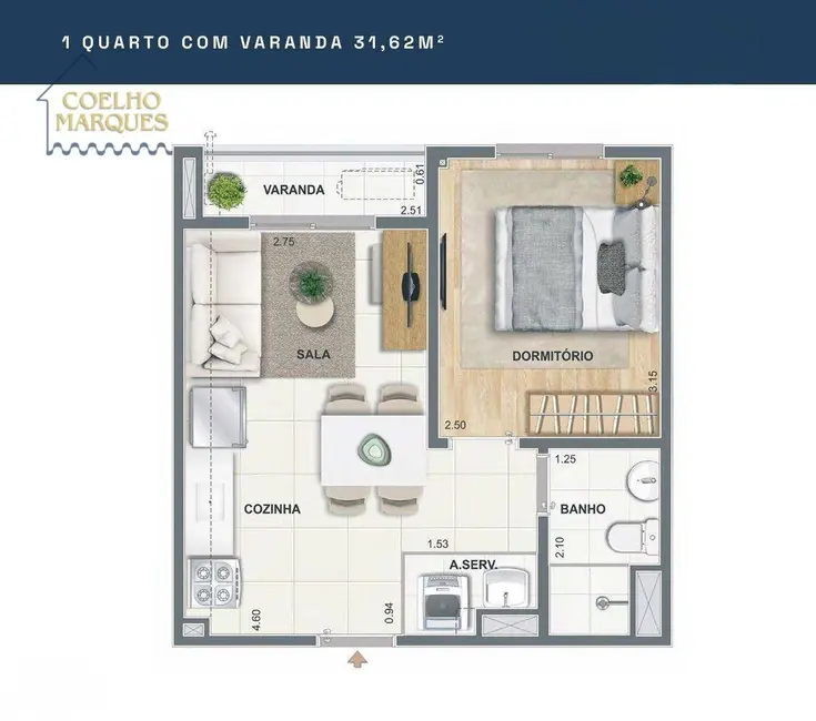 Foto 6 de Apartamento com 1 quarto à venda, 31m2 em São Cristóvão, Rio De Janeiro - RJ