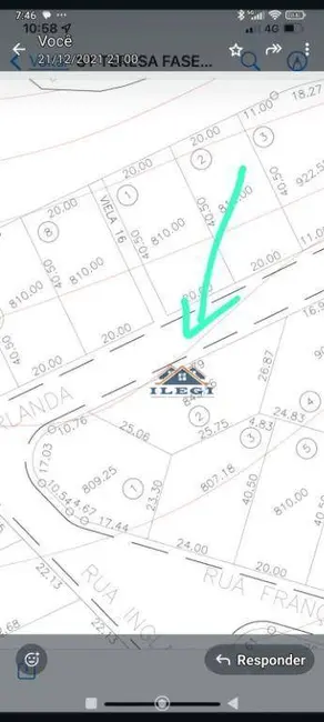 Foto 3 de Terreno / Lote à venda, 845m2 em Itupeva - SP