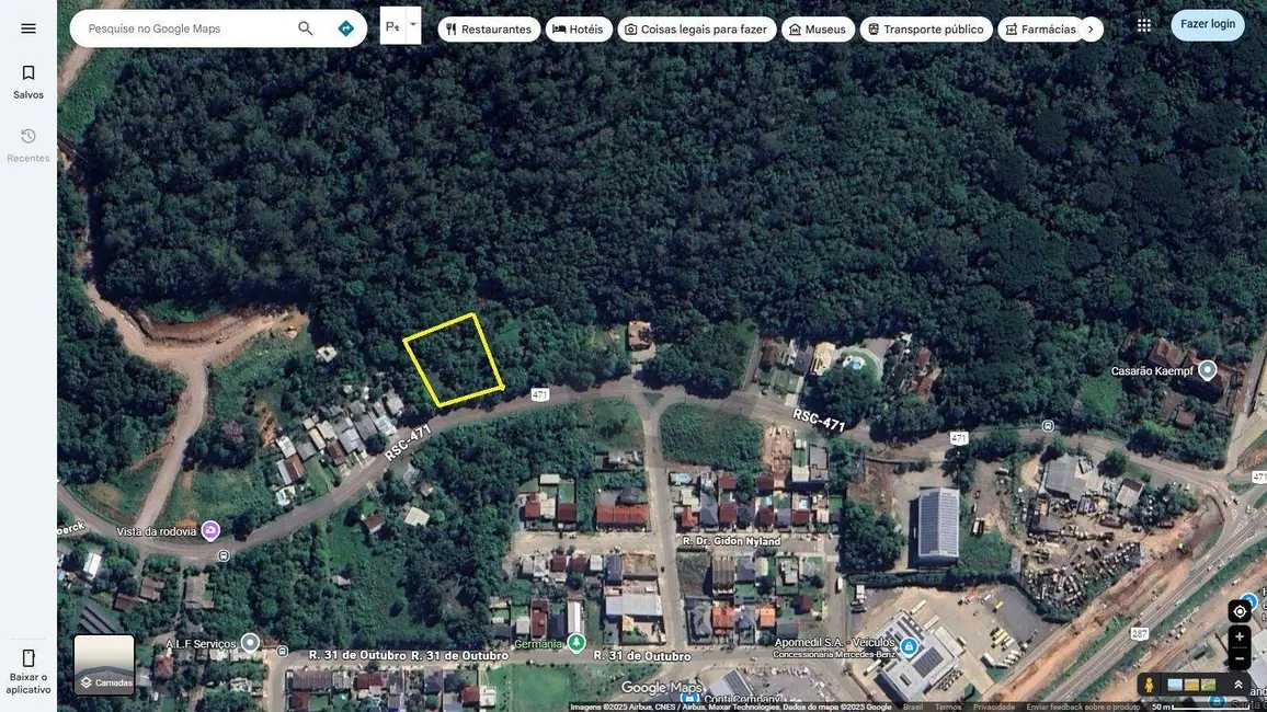 Foto 2 de Terreno / Lote à venda, 6021m2 em Germânia, Santa Cruz Do Sul - RS