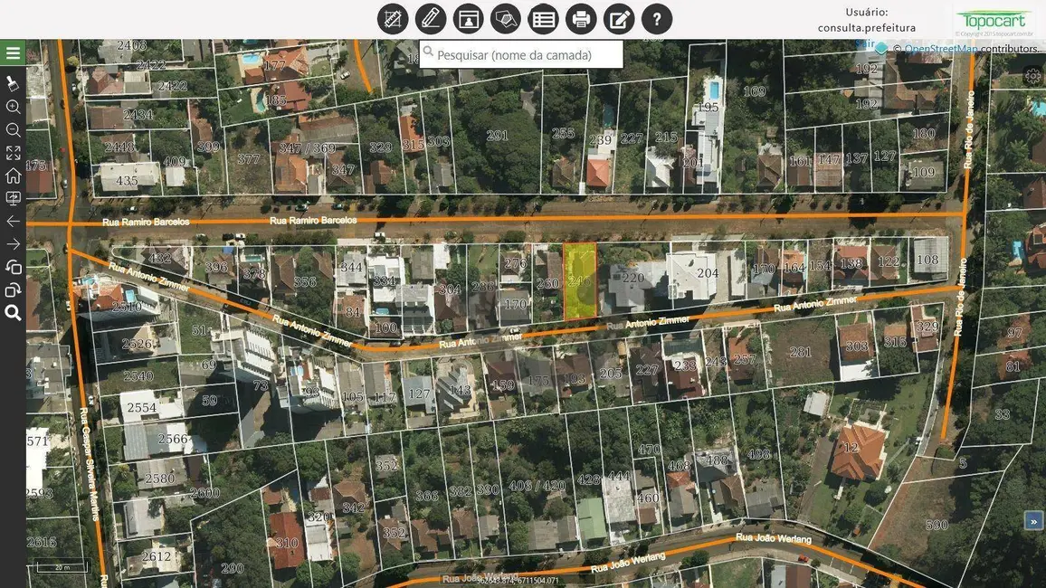 Foto 5 de Terreno / Lote à venda, 403m2 em Higienópolis, Santa Cruz Do Sul - RS