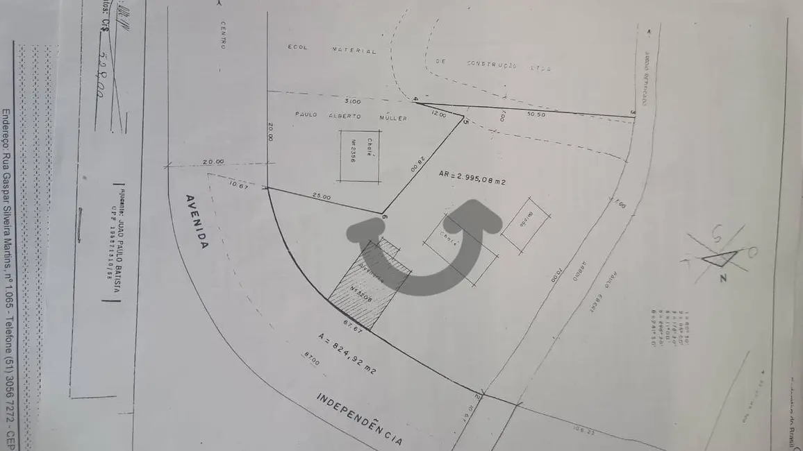 Foto 7 de Terreno / Lote à venda, 2995m2 em Renascença, Santa Cruz Do Sul - RS