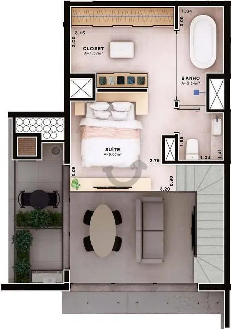 Apartamento com 1 quarto à venda, 177m2 em Centro, Santa Cruz Do Sul - RS - imagem 4 Foto 4 de Apartamento com 1 quarto à venda, 177m2 em Centro, Santa Cruz Do Sul - RS