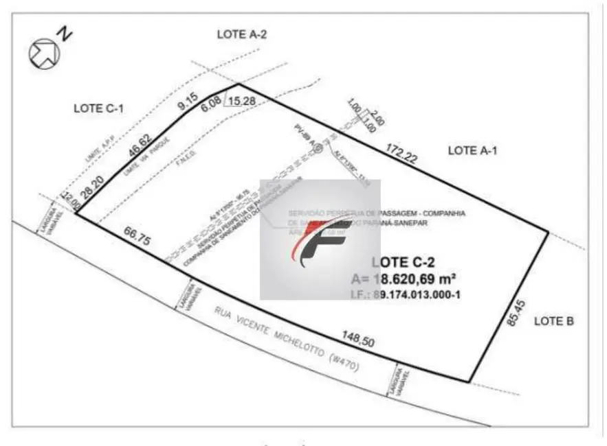 Foto 9 de Terreno / Lote à venda, 18000m2 em Cidade Industrial, Curitiba - PR