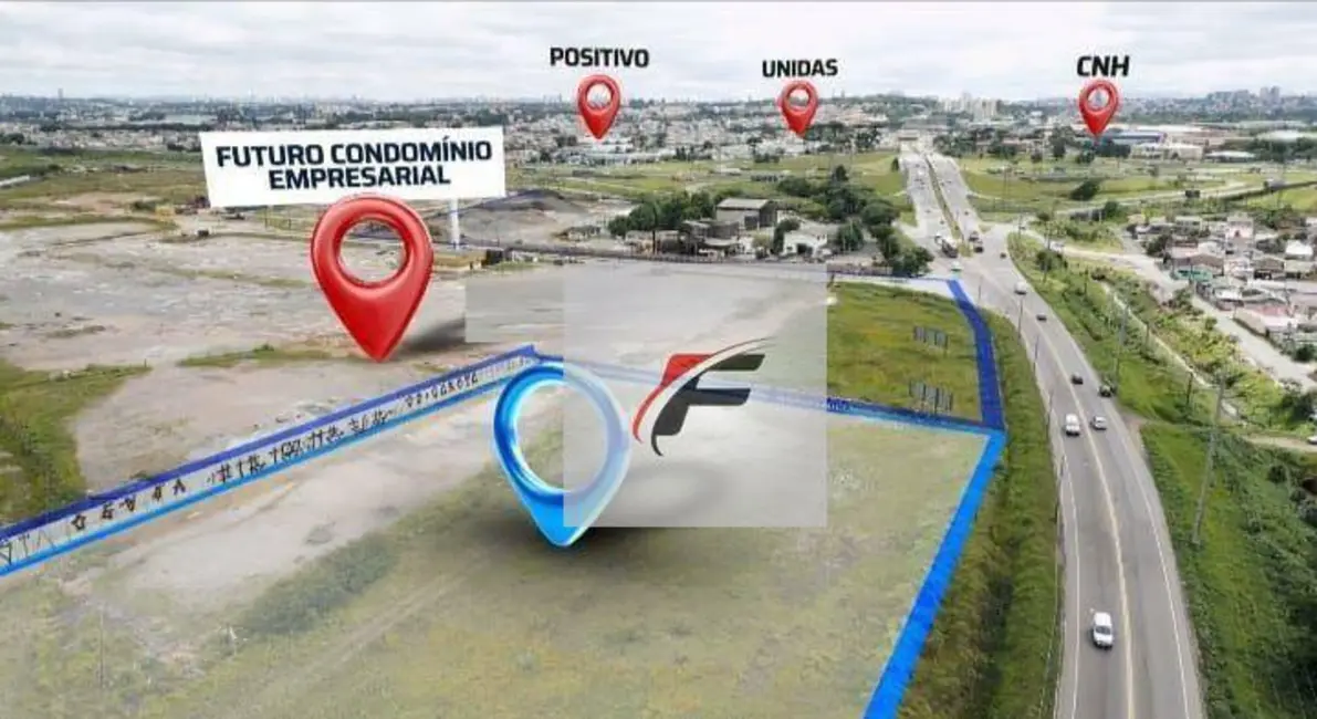 Foto 2 de Terreno / Lote à venda, 18000m2 em Cidade Industrial, Curitiba - PR