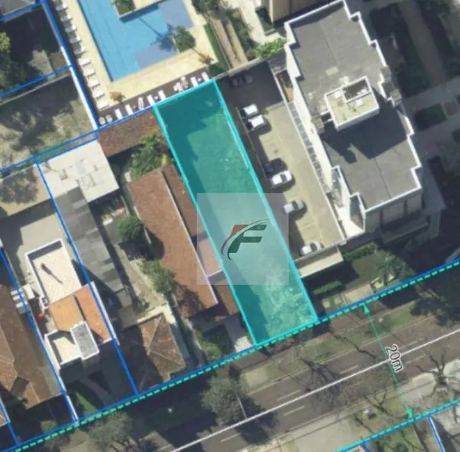Foto 1 de Terreno / Lote à venda, 410m2 em Rebouças, Curitiba - PR