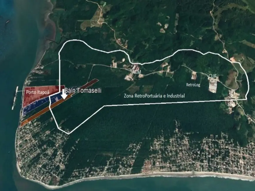 Foto 3 de Terreno / Lote à venda e para alugar, 5401m2 em Itapoa - SC