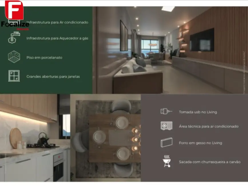 Foto 4 de Apartamento com 2 quartos à venda, 91m2 em Itapoa - SC