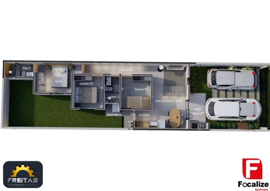 Foto 3 de Casa com 3 quartos à venda, 72m2 em Itapoa - SC