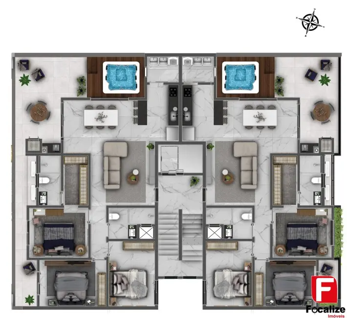 Foto 6 de Apartamento com 3 quartos à venda, 106m2 em Itapoa - SC