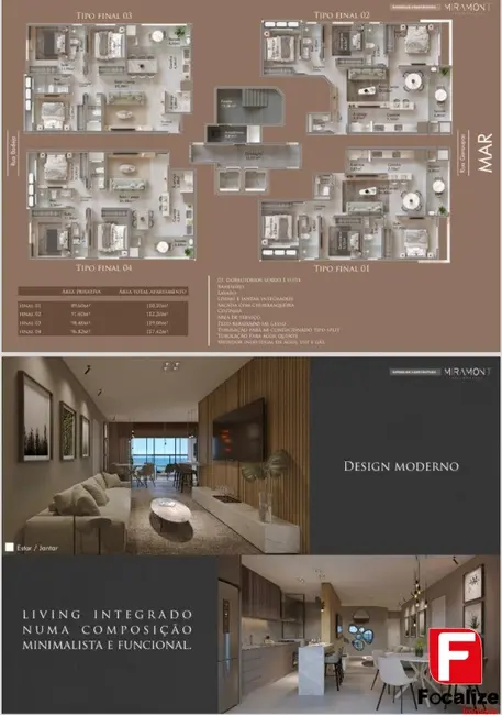 Foto 5 de Apartamento com 3 quartos à venda, 97m2 em Itapoa - SC