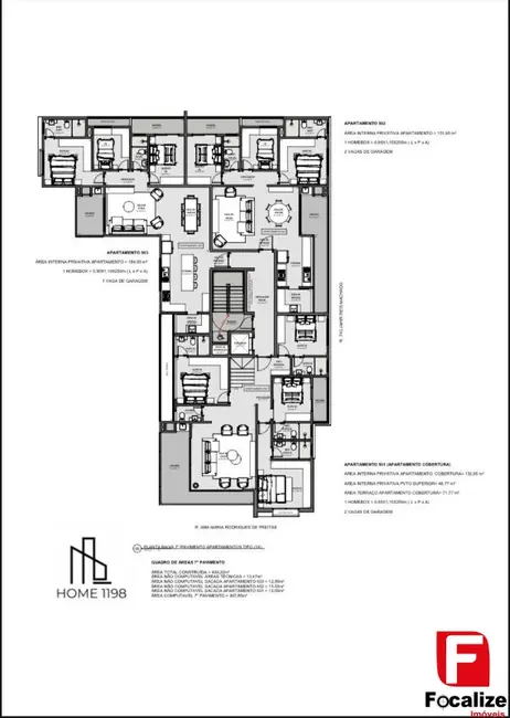 Foto 9 de Apartamento com 3 quartos à venda, 124m2 em Itapoa - SC