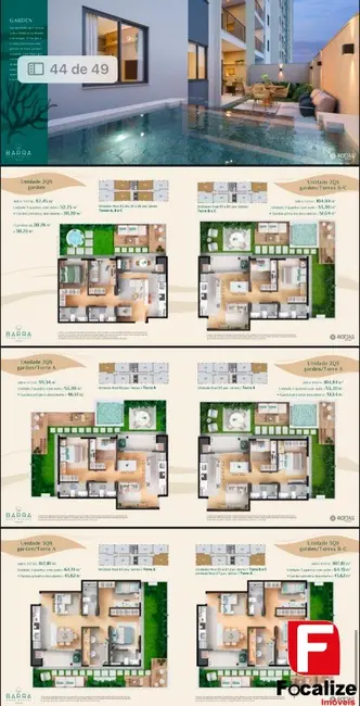 Foto 6 de Apartamento com 2 quartos à venda, 53m2 em Itapoa - SC