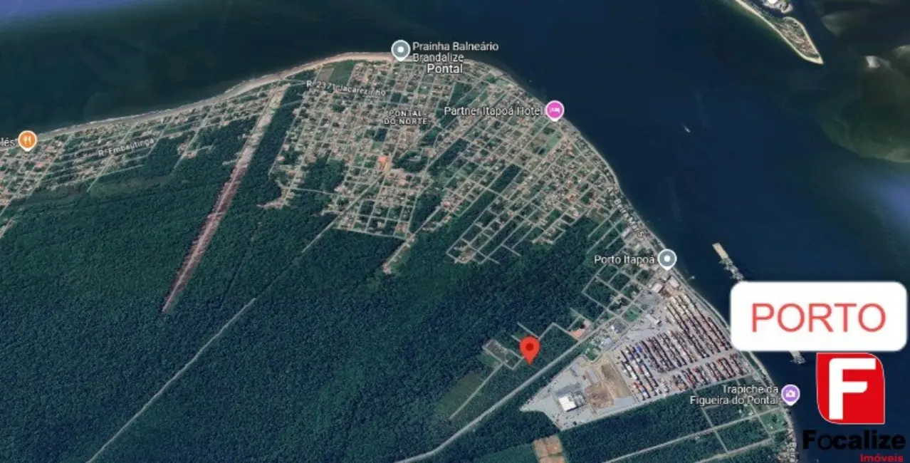 Foto 2 de Terreno / Lote à venda, 450m2 em Itapoa - SC