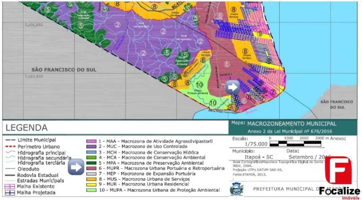 Foto 7 de Terreno / Lote à venda, 450m2 em Itapoa - SC