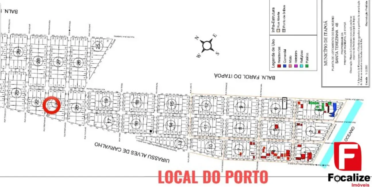 Foto 3 de Terreno / Lote à venda, 450m2 em Itapoa - SC