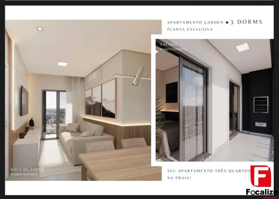 Foto 3 de Apartamento com 3 quartos à venda, 135m2 em Itapoa - SC