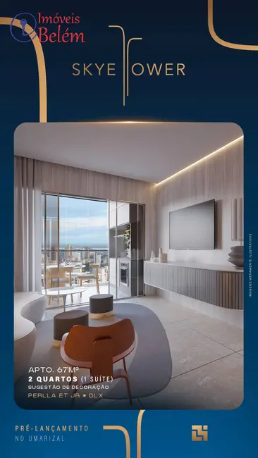 Foto 2 de Apartamento com 2 quartos à venda, 67m2 em Umarizal, Belem - PA