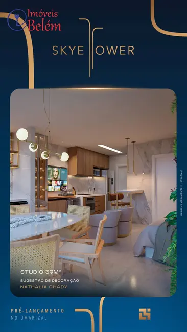 Foto 2 de Apartamento com 1 quarto à venda, 39m2 em Umarizal, Belem - PA