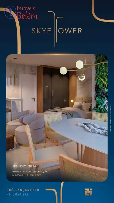 Foto 3 de Apartamento com 1 quarto à venda, 39m2 em Umarizal, Belem - PA