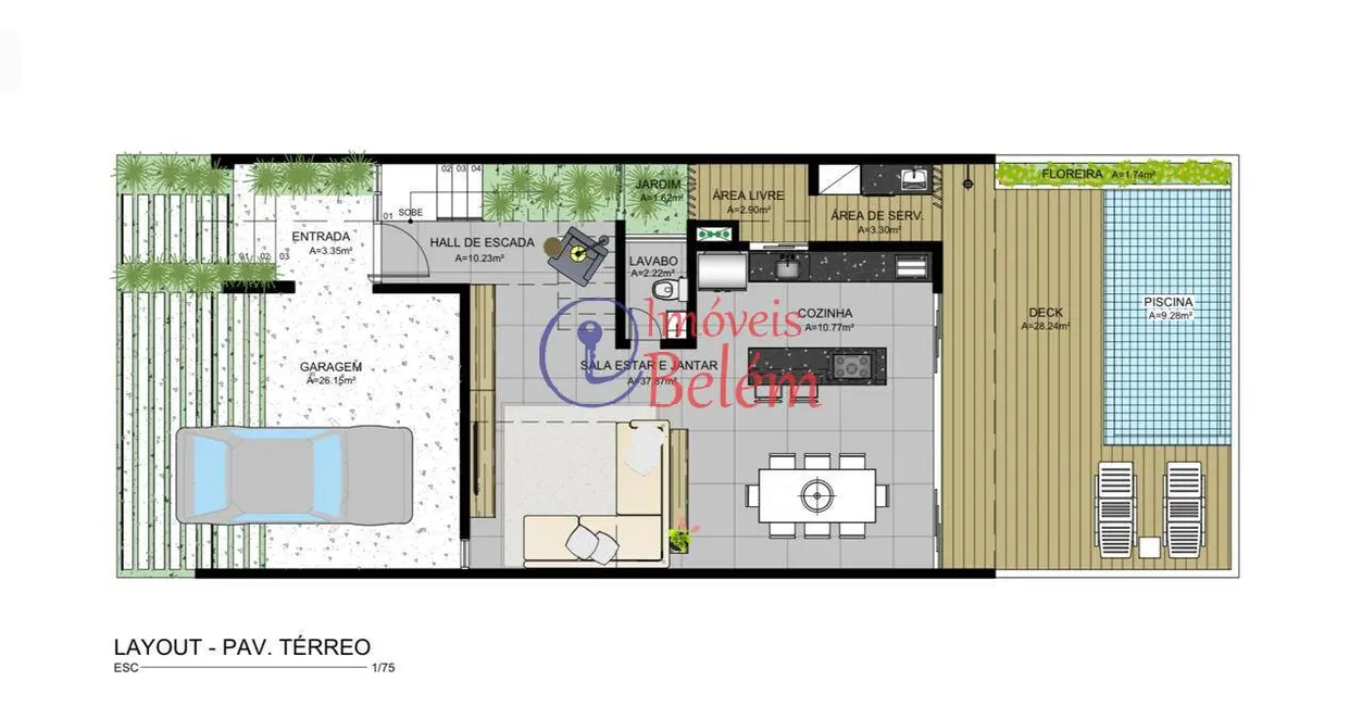 Casa com 3 quartos à venda, 208m2 em Águas Brancas, Ananindeua - PA - imagem 7 Foto 7 de Casa com 3 quartos à venda, 208m2 em Águas Brancas, Ananindeua - PA